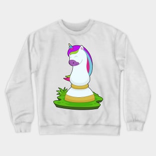 Unicorn Chess piece Knight Chess Crewneck Sweatshirt